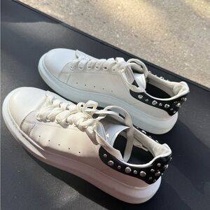 Alexander McQueen White and Black Sneakers